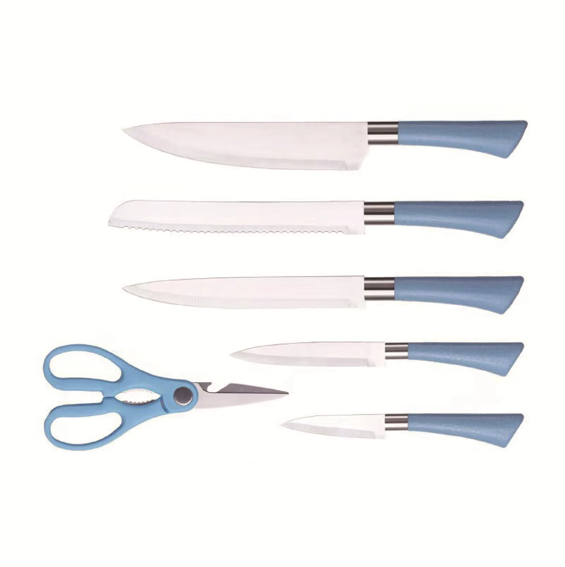 Top Fashion Seven Piece Set 3cr13 Knife Sets Stainless Steel 7pcs kitchen knife set