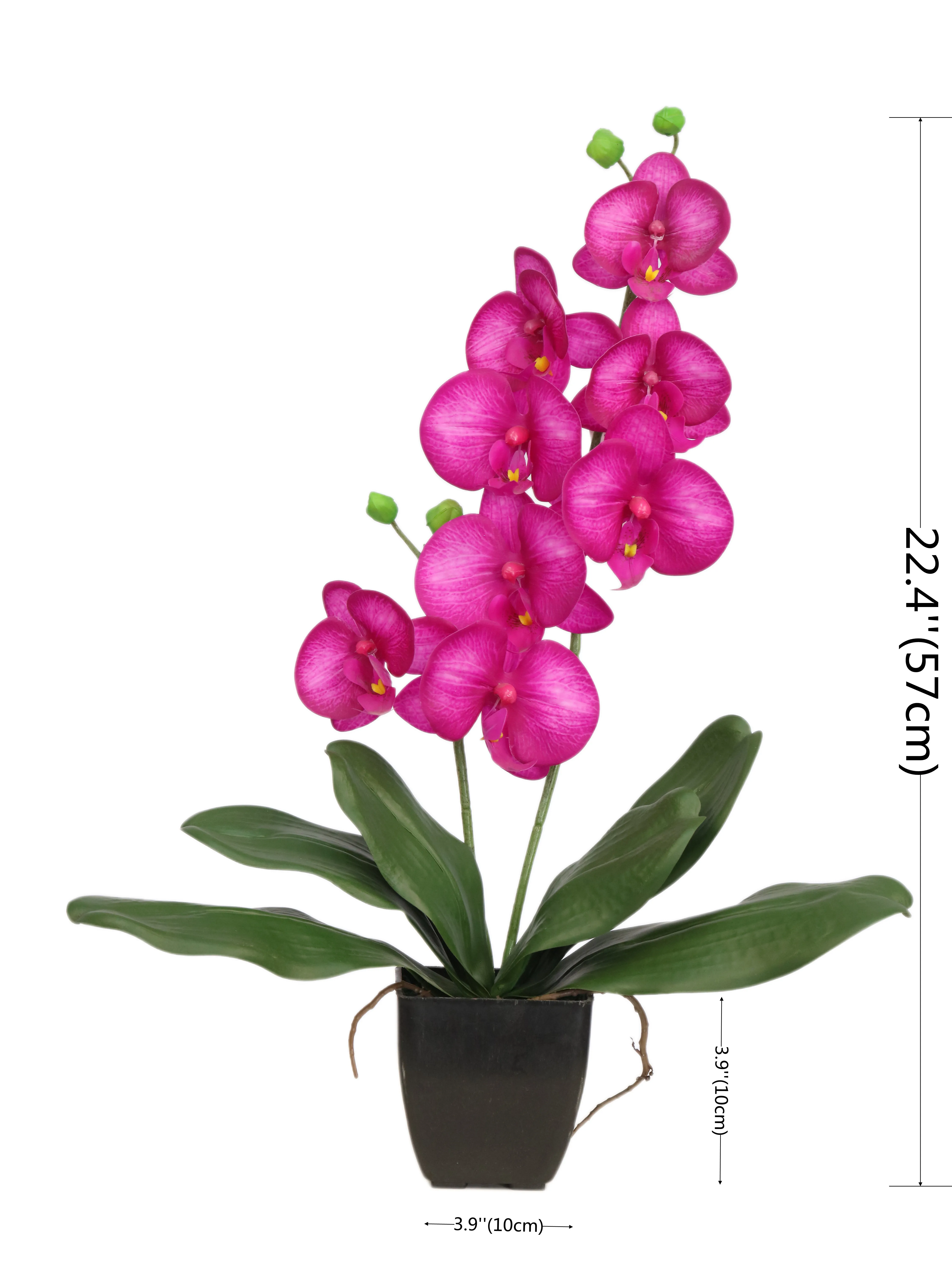 wholesale silk simulation orchid flower arrangements artificial phalaenopsis orchids flasks