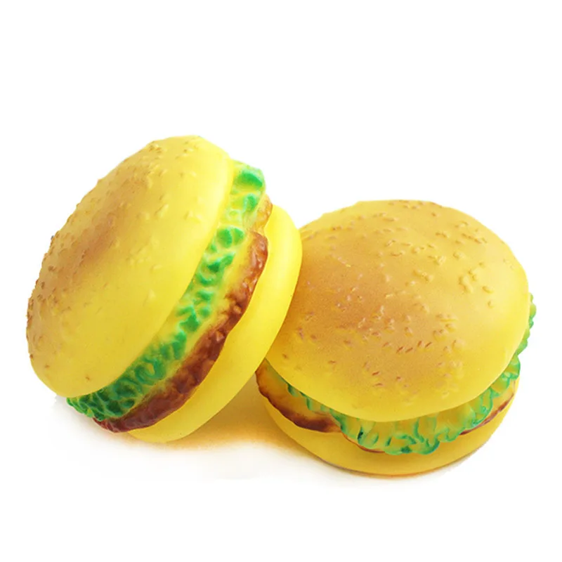 
 Игрушки для домашних животных, жевательная игрушка для собак, щенок, кричащий гамбургер, пищащий мяч, жевательная игрушка для домашних животных, инструменты для упражнений  