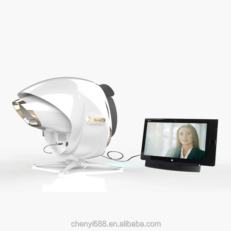 Newest Multi Language Support 3d Facial Skin Analyzer Facial Machine Product 2021