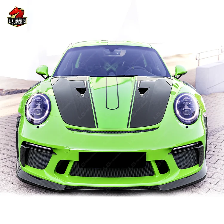 Hlaf Carbon Fiber bodykit for Porsche 911 991.2 Upgrade to GT3 RS style front rear Bumpers Fender Engine Hood Spoiler Body kits