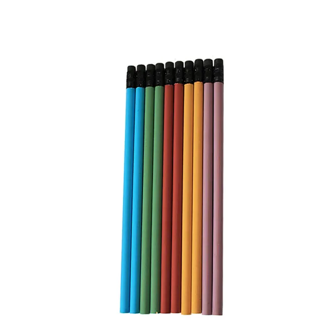 Matte paint pencil with eraser pencils