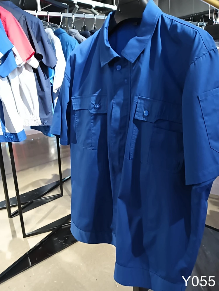 Industrial Safety Workwear Inherent fireproof cotton rip stop Work Men Shirt Fire Retardant Men Work Shirt