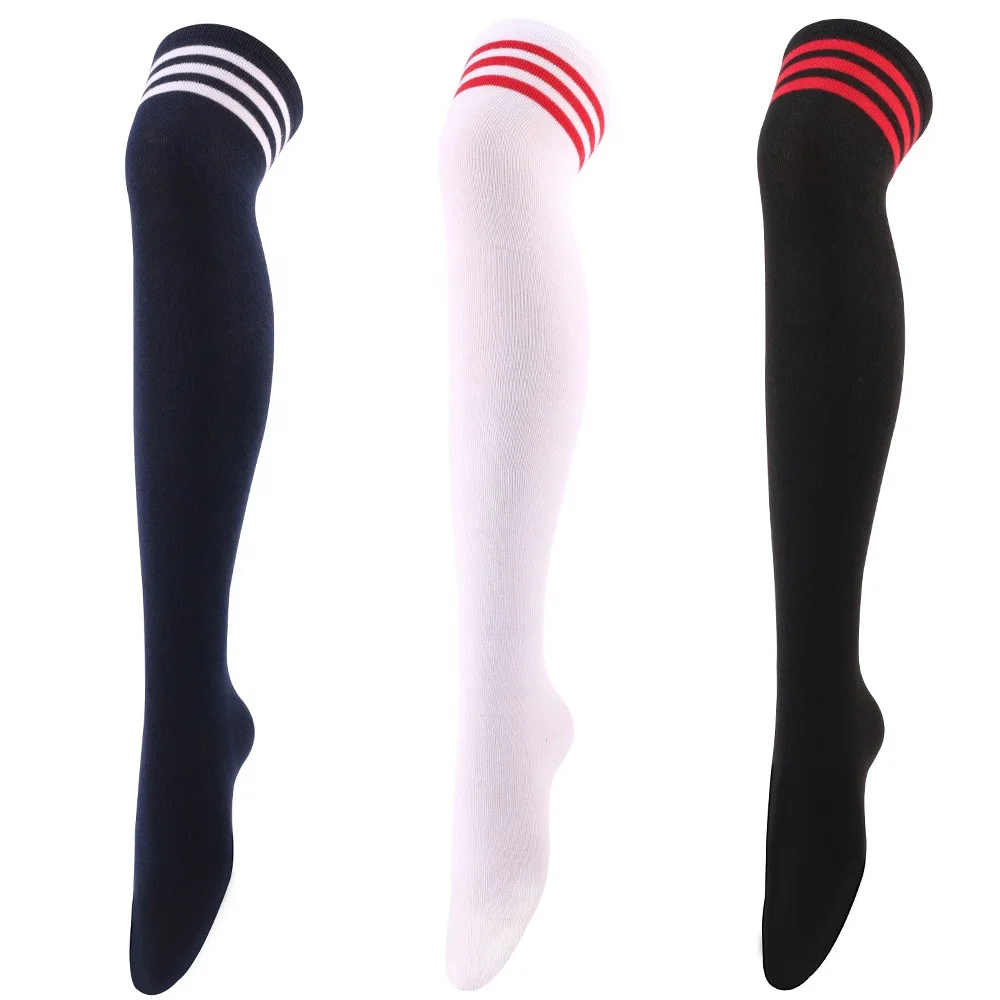 6 Pairs Over Knee Thigh  Knee-High Warm Stocking Women Boot Sock Leg Warmer High Socks for Daily Wear Cosplay Socks