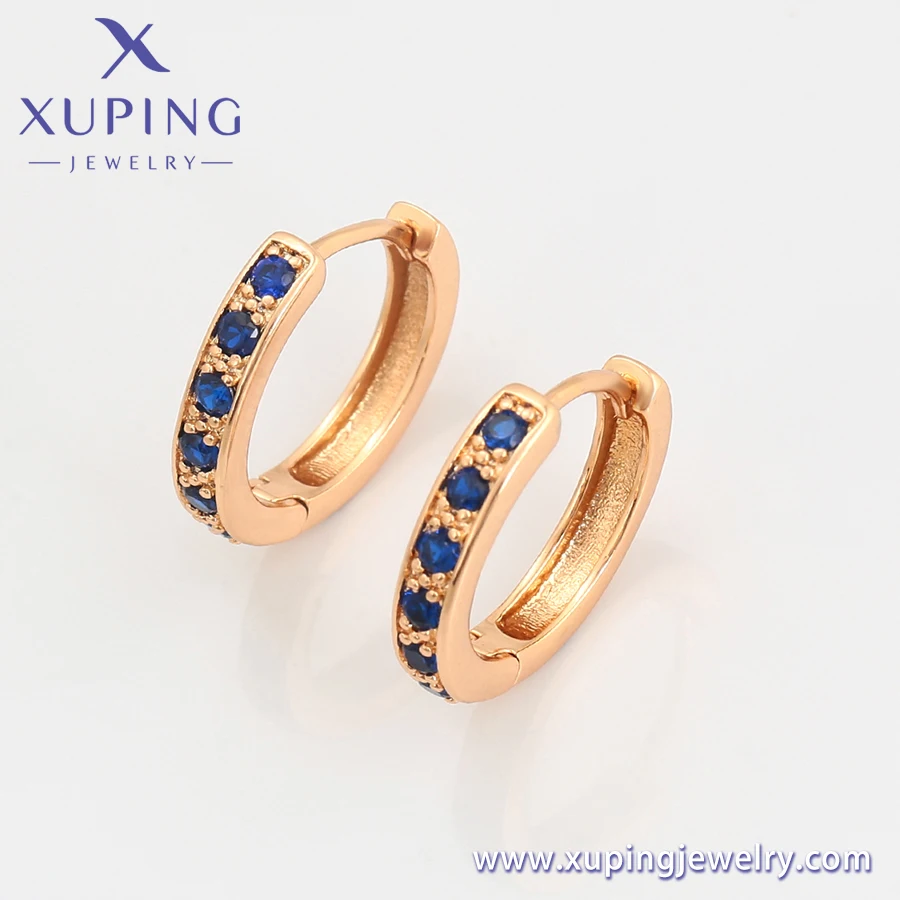 S00013321 Xuping jewelry Exquisite earrings fashion jewelry hot sale earrings row diamond 18K gold earrings