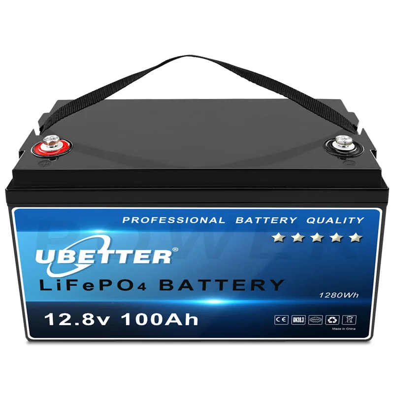 Factory Offered 12.8V 100Ah Lithium Battery LiFePO4 Lithium Ion Battery Backup for E-tools
