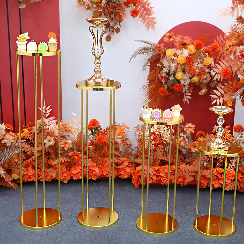 Wholesale new models sell like hotCylindrical cake table Wedding birthday party welcome shop product display table dessert table