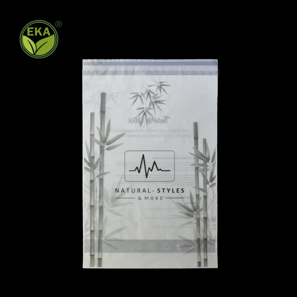 Corn Starch Biodegradable Bags For Clothing Compostable Garment Bag Adhesive Plastic For Tshirt