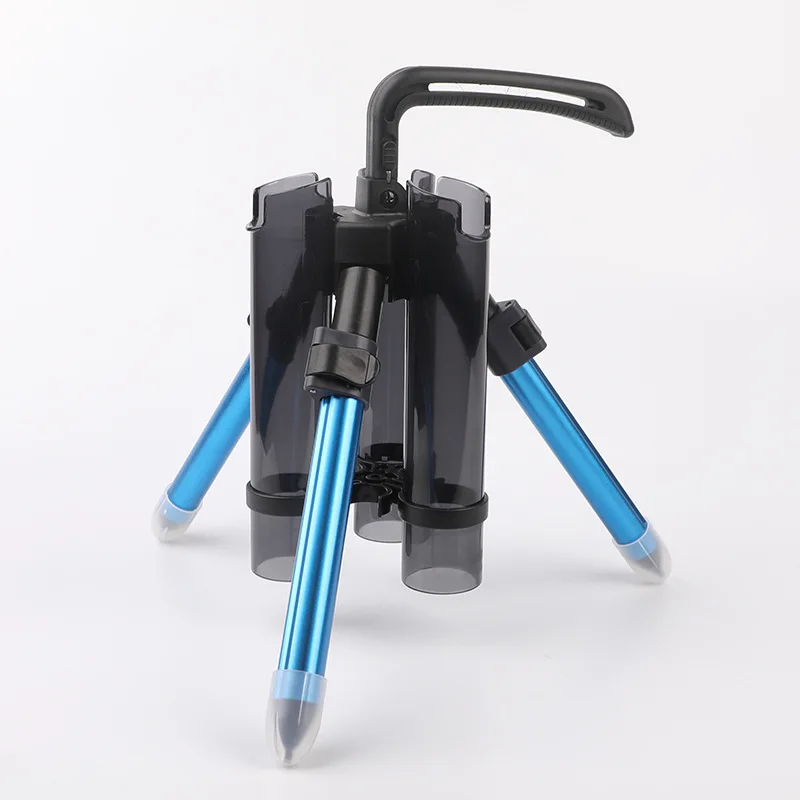 Portable Aluminum Alloy Fishing Rod Stand Tripod Vertical Fish Rod Holder for Ice and Lure Fishing Fishing Tools & Accessories