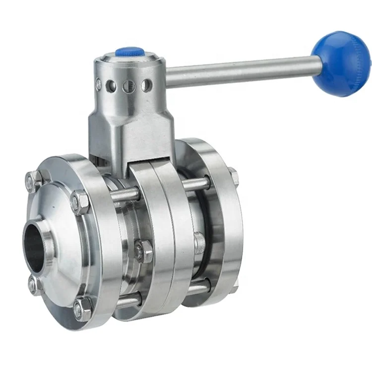 Factory Direct Sales of High Quality Stainless Steel Sanitary Grade Duckbill Welded Butterfly Valve at Cheap Price