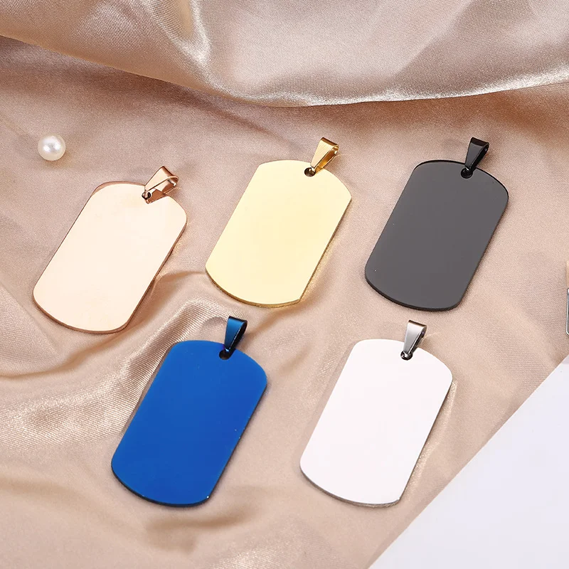 Customized Stainless Steel Metal Pet Tags Personalized Silicone Chains Dog Tags
