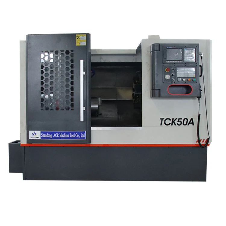 Токарный станок с ЧПУ с наклонной платформой высокой жесткости TCK50A, токарный центр с линейной направляющей, токарный станок с ЧПУ fanuc