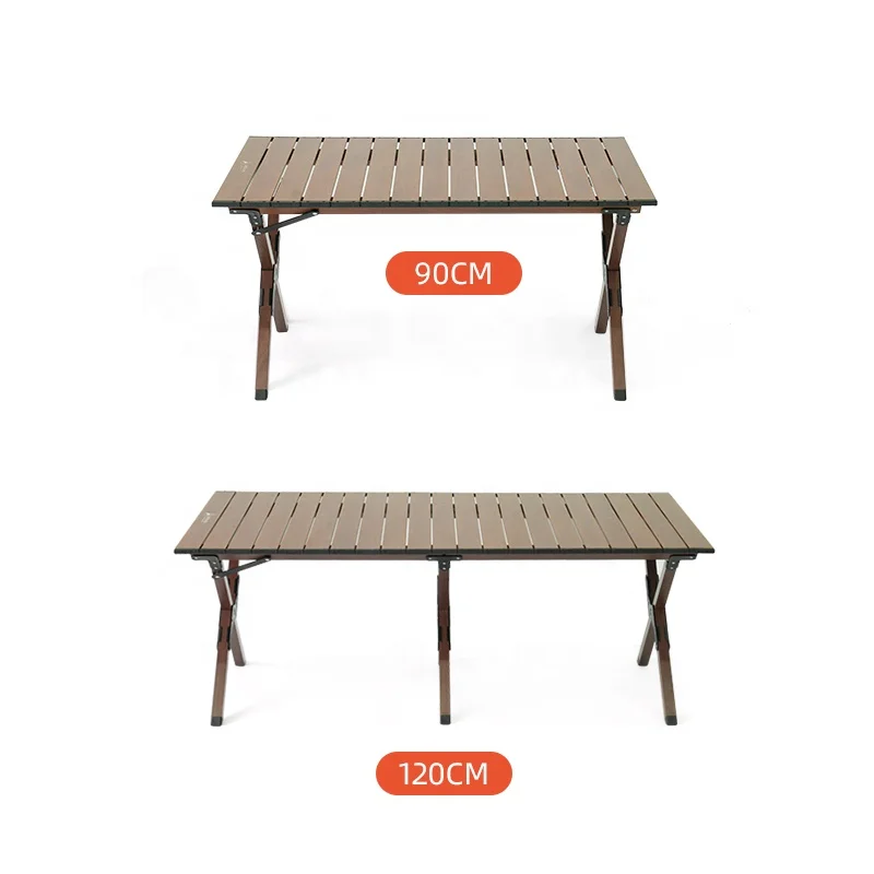 Deerland Manufacturer Outdoor Ultralight Roll Up Mini Aluminium BBQ Portable Picnic Easy Fold Camping Table