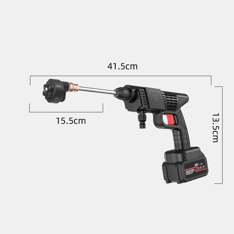 Long-Lasting Battery Life Lithium Battery Water Gun Wash Equipment Lithium High Pressure Water Gun Rechargeable Car Washer