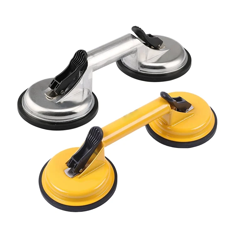 Double Head Suction Cup Aluminum Glass Dent Pullers Tile Floor Extractor Door Plate Panel Carrying Tool Car Repair Tool