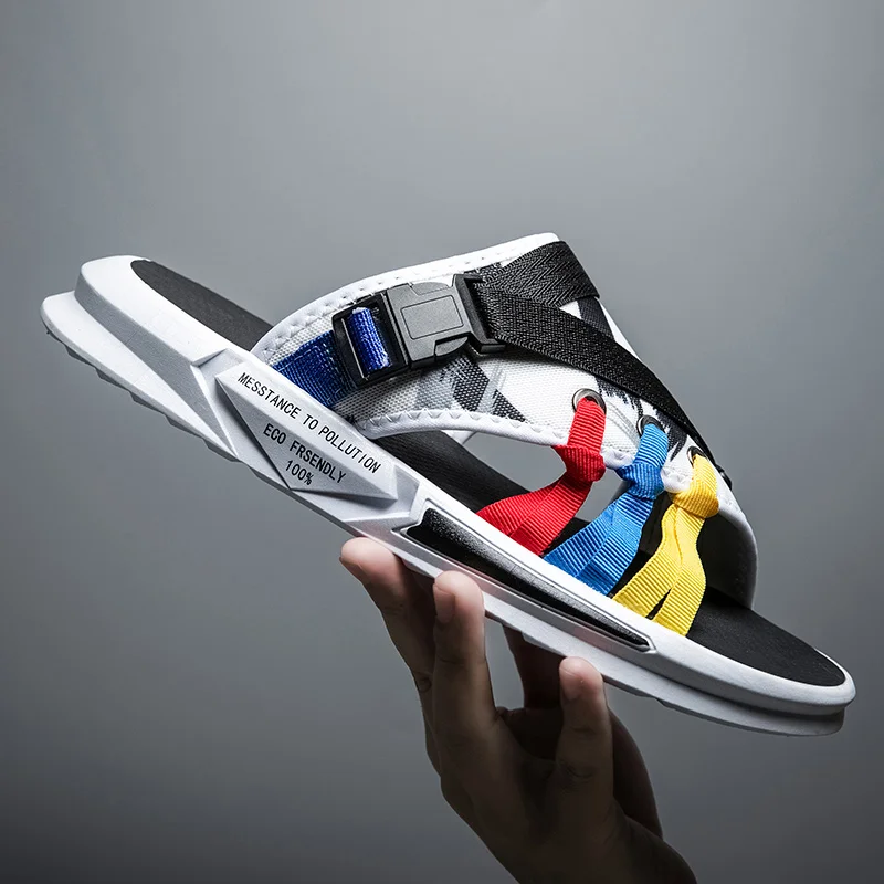 Горячая Распродажа, недорогие модные тапочки на заказ для улицы, тапочки для мужчин, сланцы, мужские Тапочки