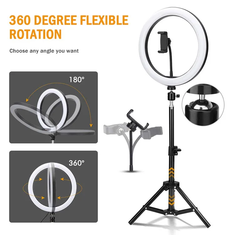 Wholesale USB Beauty Make Up Fill Photographic Lighting With Tripod Stand 10Inch 12Inch LED Ring Light