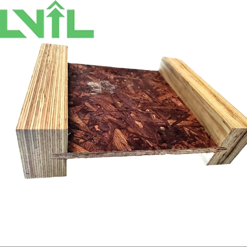 wholesale I-Joist H2S  treated phenolic glue lighter weight to handle wooden I beam Structural and dimensional stability
