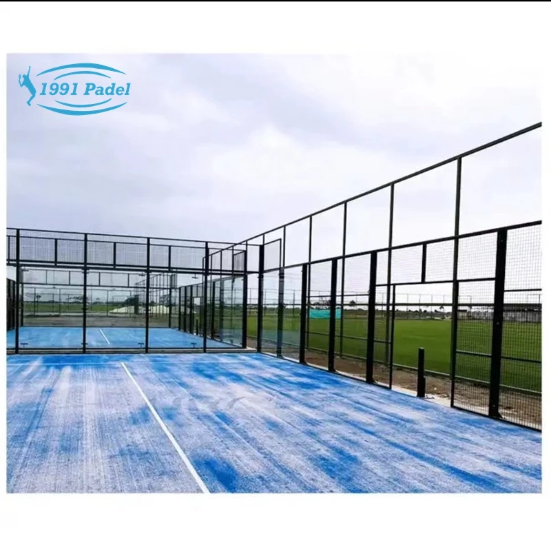2024 Лидер продаж панорамный Padel Court Canchas De открытый весло Теннисный корт для продажи купить padel