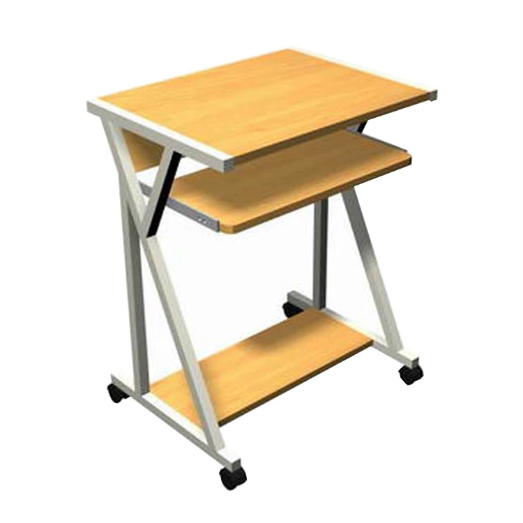 Деревянные компьютерные столы с подставкой для клавиатуры