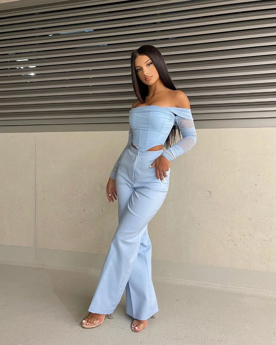 2023 Hot Sale Corset Tops Wholesale Women Zipper Back Stretchy Mesh Long Sleeve Vintage Corsets Tops xs~2xl