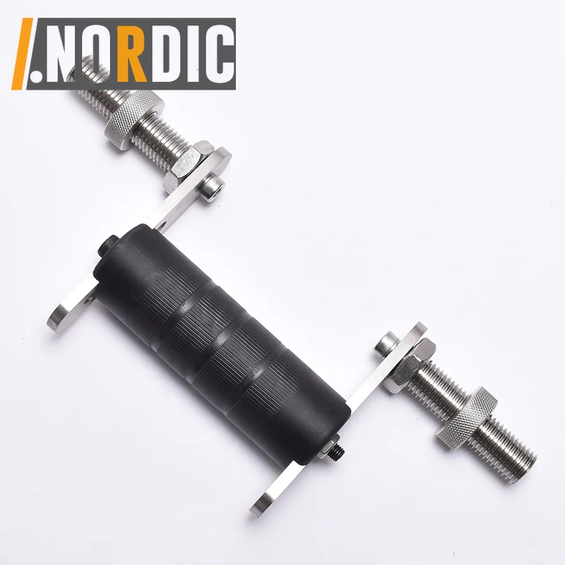 Adjustable Arm Wrestling Length Eccentric Gear Roller Dumbbell Bar and Weight Loading Pin & Heavy-Duty Carabiner