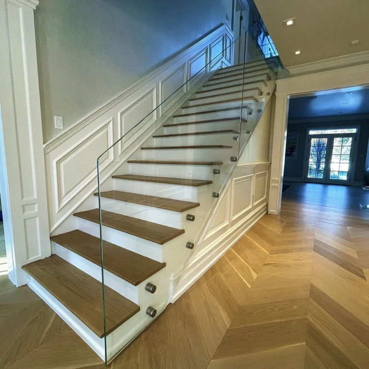 glass guardrail Deck Veranda Balustrade Balcony Frameless Glass Balustrade Handrails Stair Channel Aluminum Glass Railing