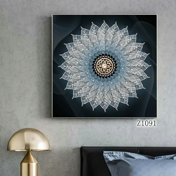 Hotel wall art modern decorative painting canvas frame