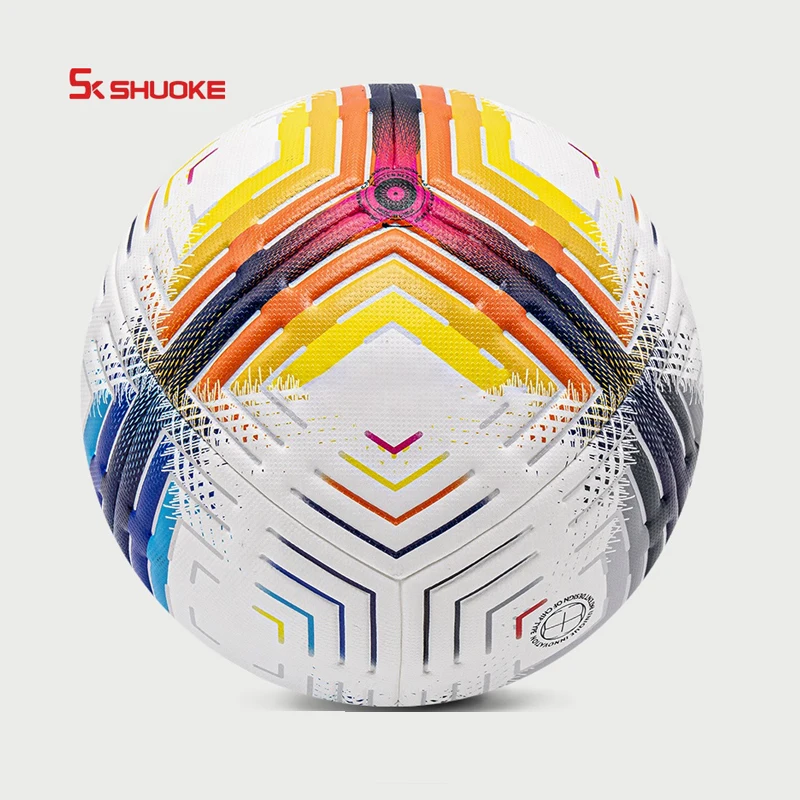 Quality Checked Logo PU Size 5 Soccer Ball Custom Print Thermal Bonded Football