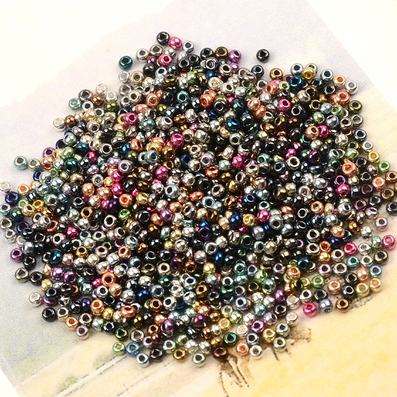 2mm Metal Czech Beads Glass For Diy Handmade Jewelry Women Charm Gift Bohemia Style  Accessories
