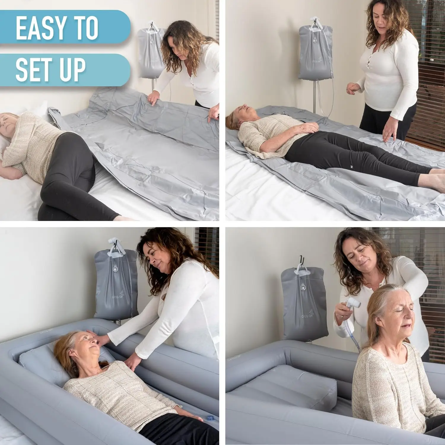 Portable PVC Bath Tubs Adults Elderly Medical Inflatable Bath System Full Body Bedridden Handicapped Swimming Pool Use