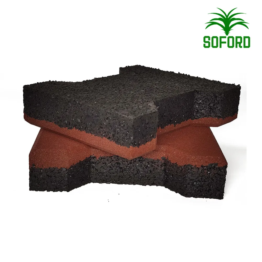 200mmx160mmx25mm outdoor recycled rubber pavers  rubber dog bone paver for cow mat