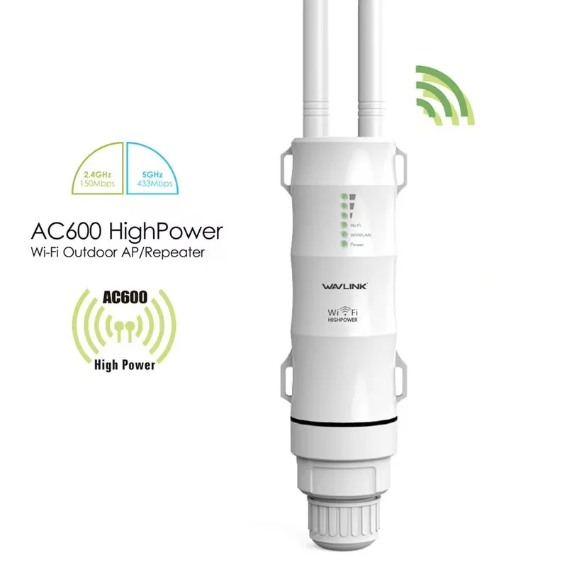Wavlink AC600 двухдиапазонный 2 4G/ 5G Wifi расширитель диапазона беспроводной AP уличный усилитель сигнала Wi-Fi