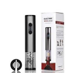 Aluminum Alloy USB Rechargeable Automatic Electric Wine Opener Corkscrew with Foil Cutter