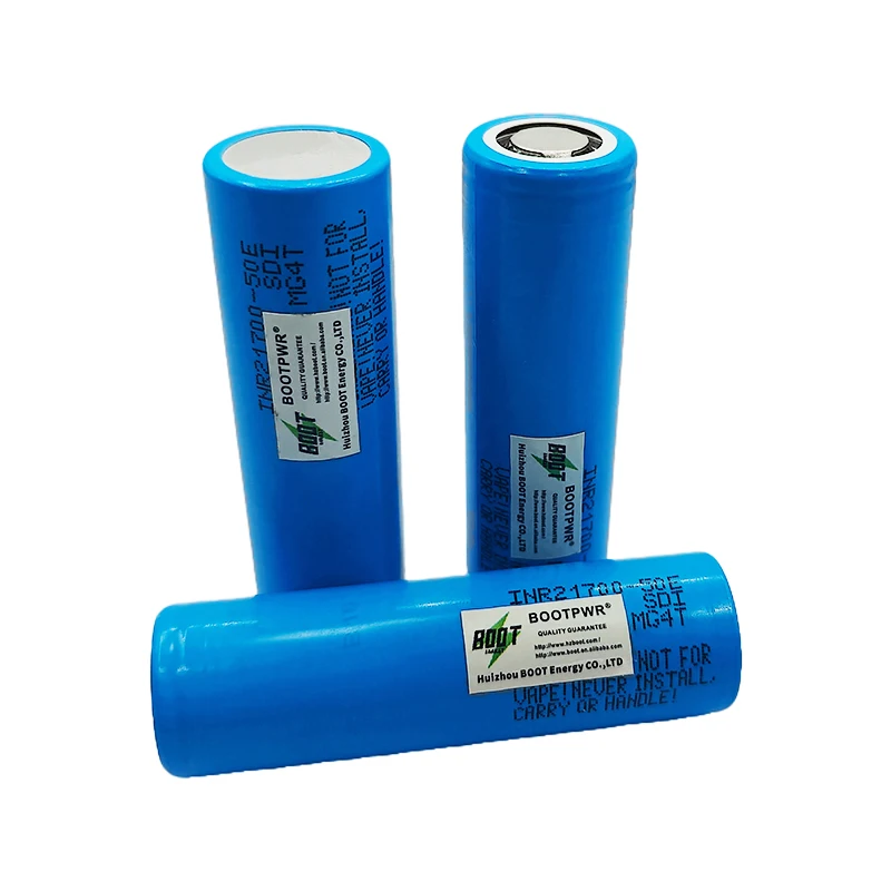 100% оригинальный аутентичный SDI SAM высокой емкости 21700 50E 5000mAh батарея INR21700 перезаряжаемая литиевая