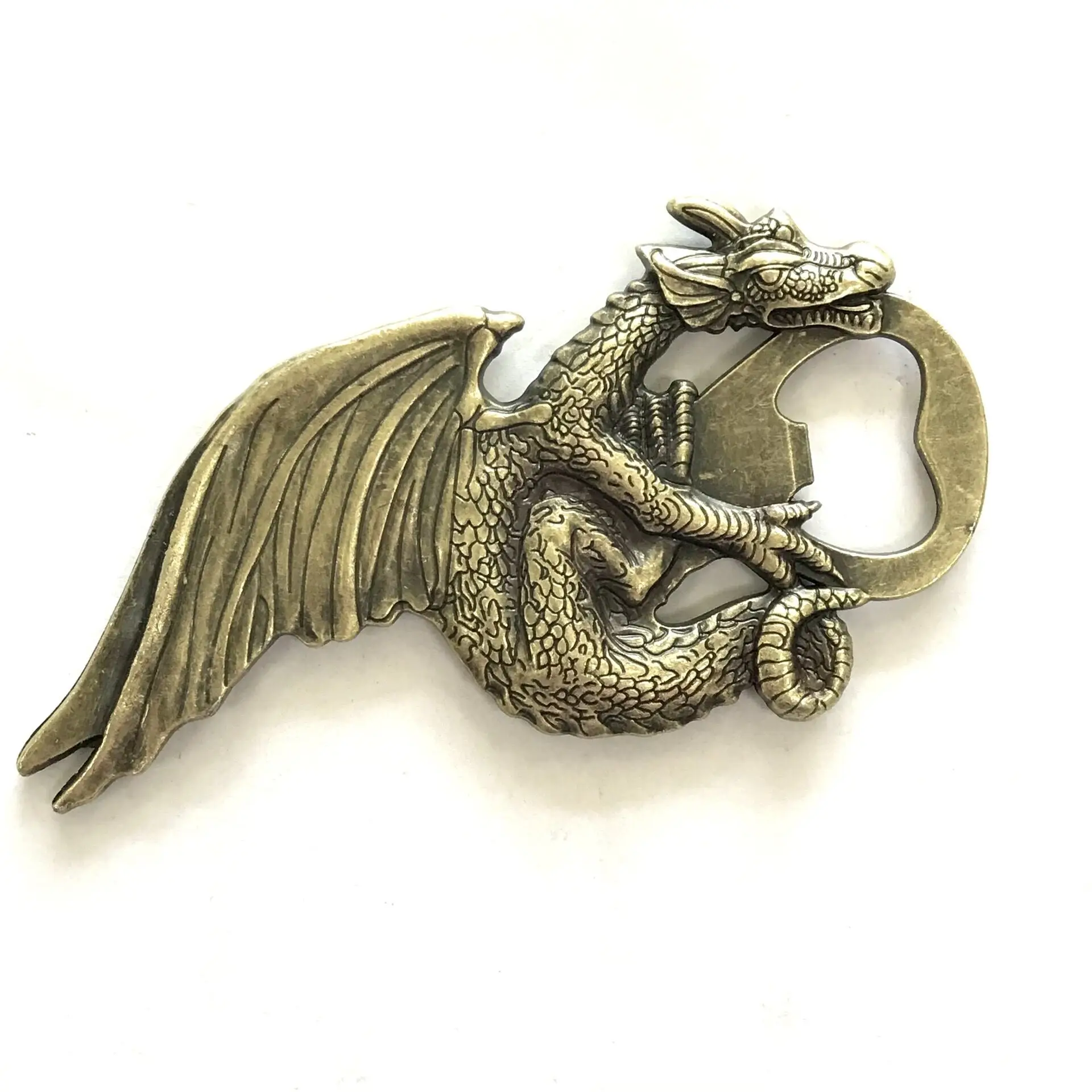 Wholesale DND artwork gift metal dragon bottle opener beer opener
