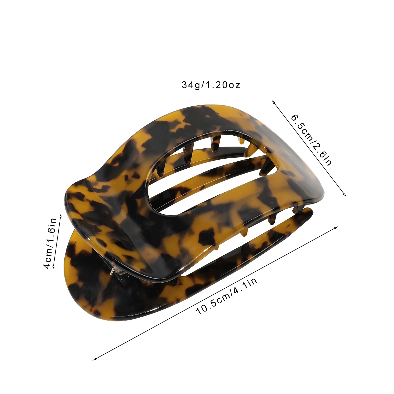 Wholesale Acetate Flat Hair Clips 10cm Round Duckbill Hair Clips For Women Hair Accessories