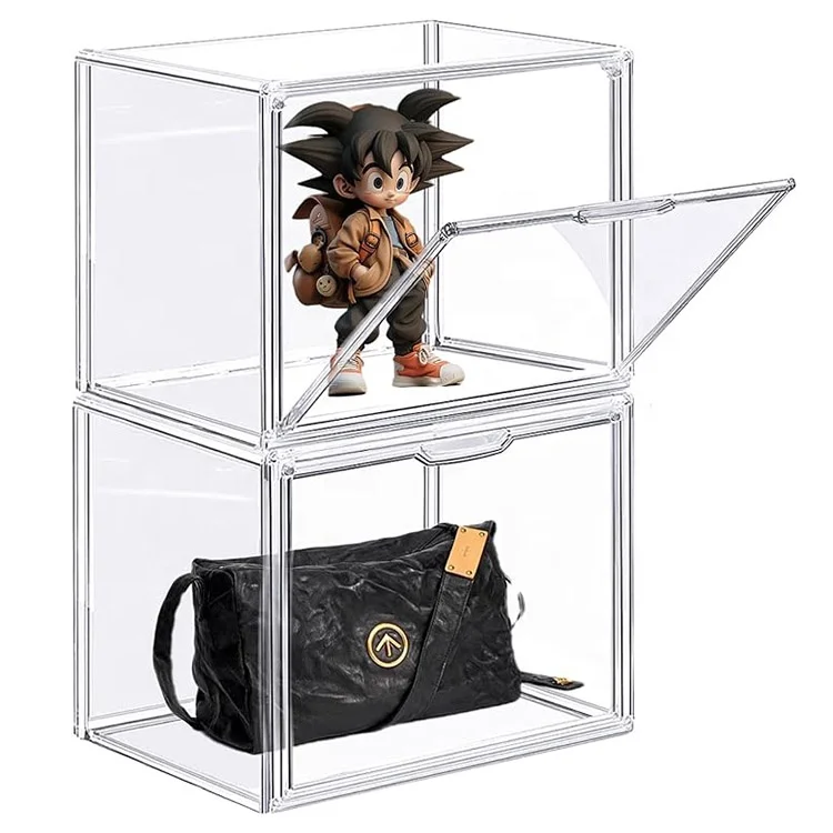 High quality multipurpose customized acrylic gemstone display box and acrylic zippo lighter display box