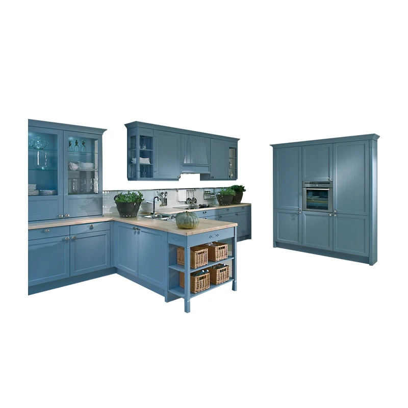 
Синий ламинат из меламина, органайзер для кладовой, изогнутый кухонный шкаф 