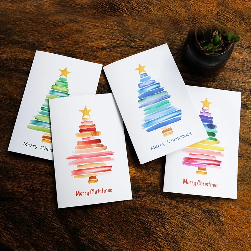Wholesale Customized Holiday Unique Greeting Cards Bulk Christmas Card Sets for Festive Holiday Spirit with Envelopes