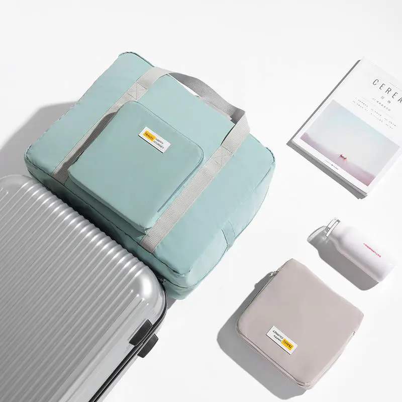 Foldable Travel Custom Lightweight Duffel Bag pink travel bags Waterproof Carry On Luggage Bag