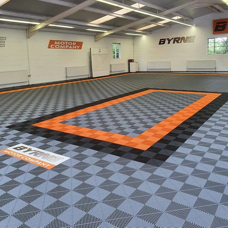 Производитель модульная переплетенная напольная плитка для гаража промышленная пластиковая автомойки