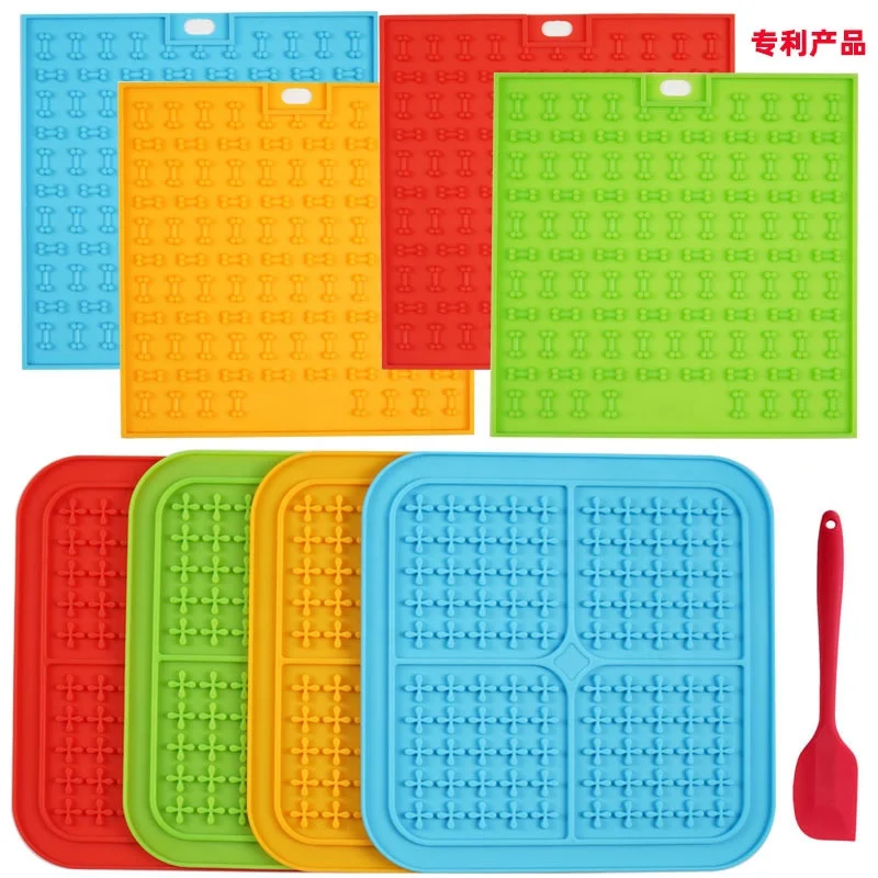 Pet Treat Mat Dog Lick Mat  Alternative to Slow Feeder Dog Bowls Snuffle Mat for Dogs