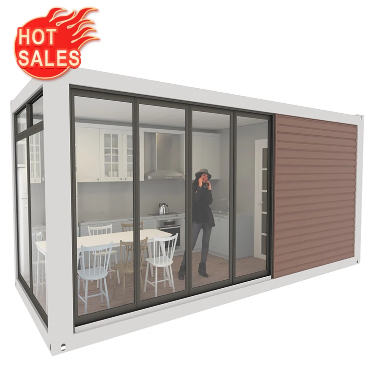 Luxury Light Steel Prefab House Villa Container Home Panelized With Log Siding Foldable Custom Structure Prefabricated Apartment