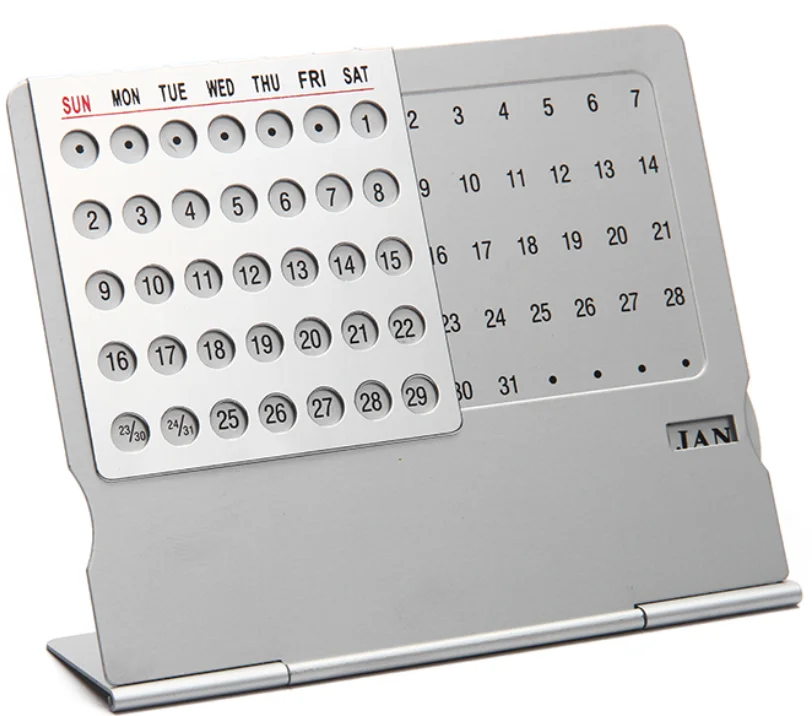 Custom desktop permanent calendar for promotion gifts