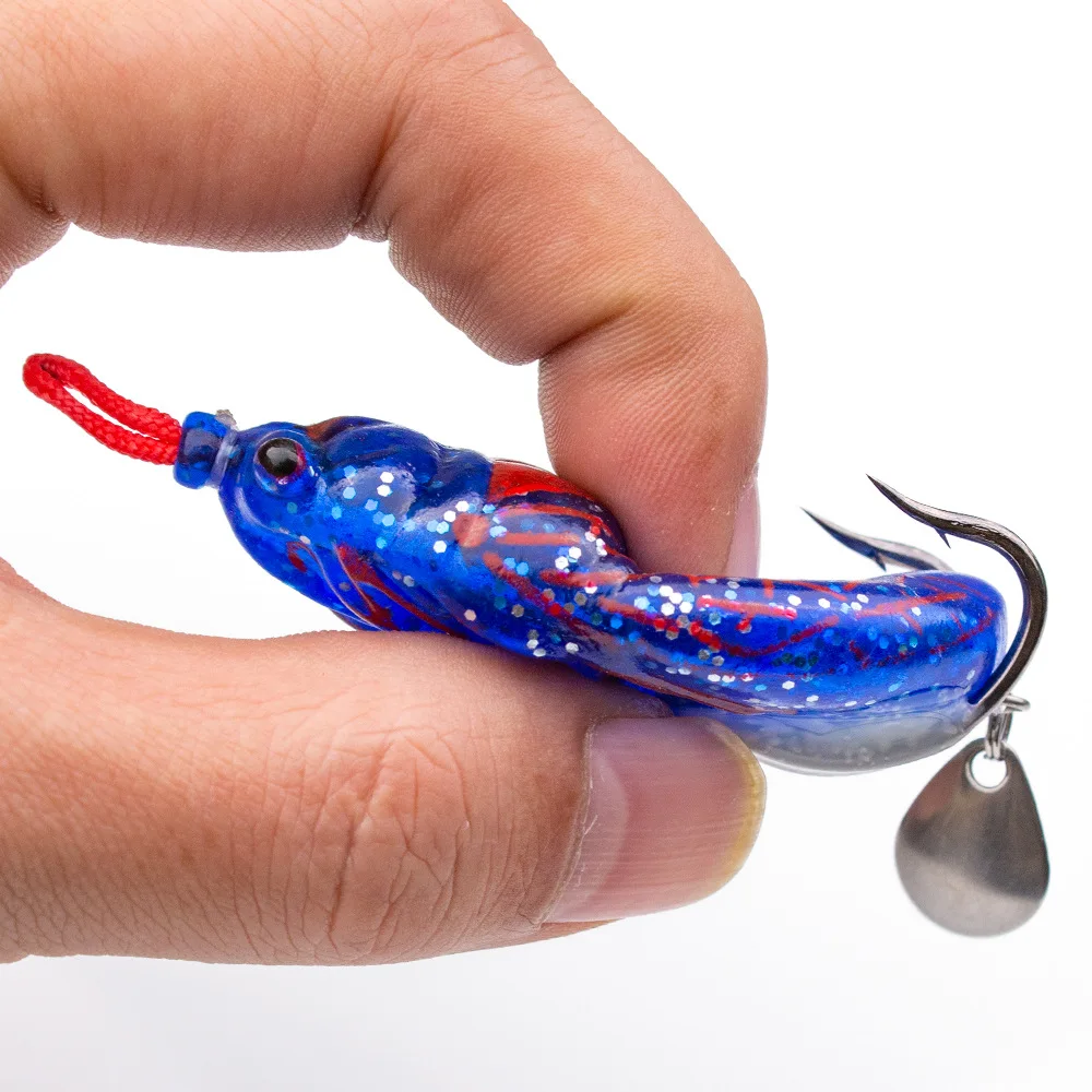 Spot Cheap 6cm14g Wobblers Artificial Soft Cicada Frog Fishing Lures Top Water Baits Floating Wobblers Pesca Black Bass