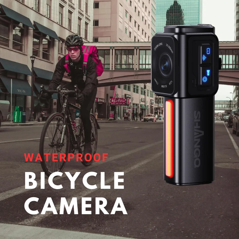 D1 2024 High Quality Small Dash Cam Bicycle Rearview Cameras 1080p No Screen Mp4 Video Recording Front And Rear Bike Dashcam