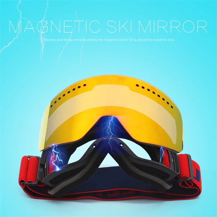 Anti Scratch and Fog Uv400 Ski Goggles for Adult Youth Winter Snow Snowboard