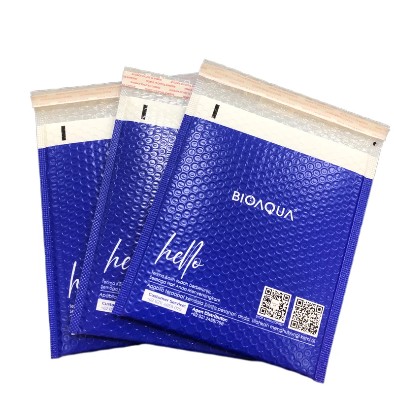 Customized Color And Logo Self Sealing  Tape  Bubble Mailer Shipping Packaging Bag