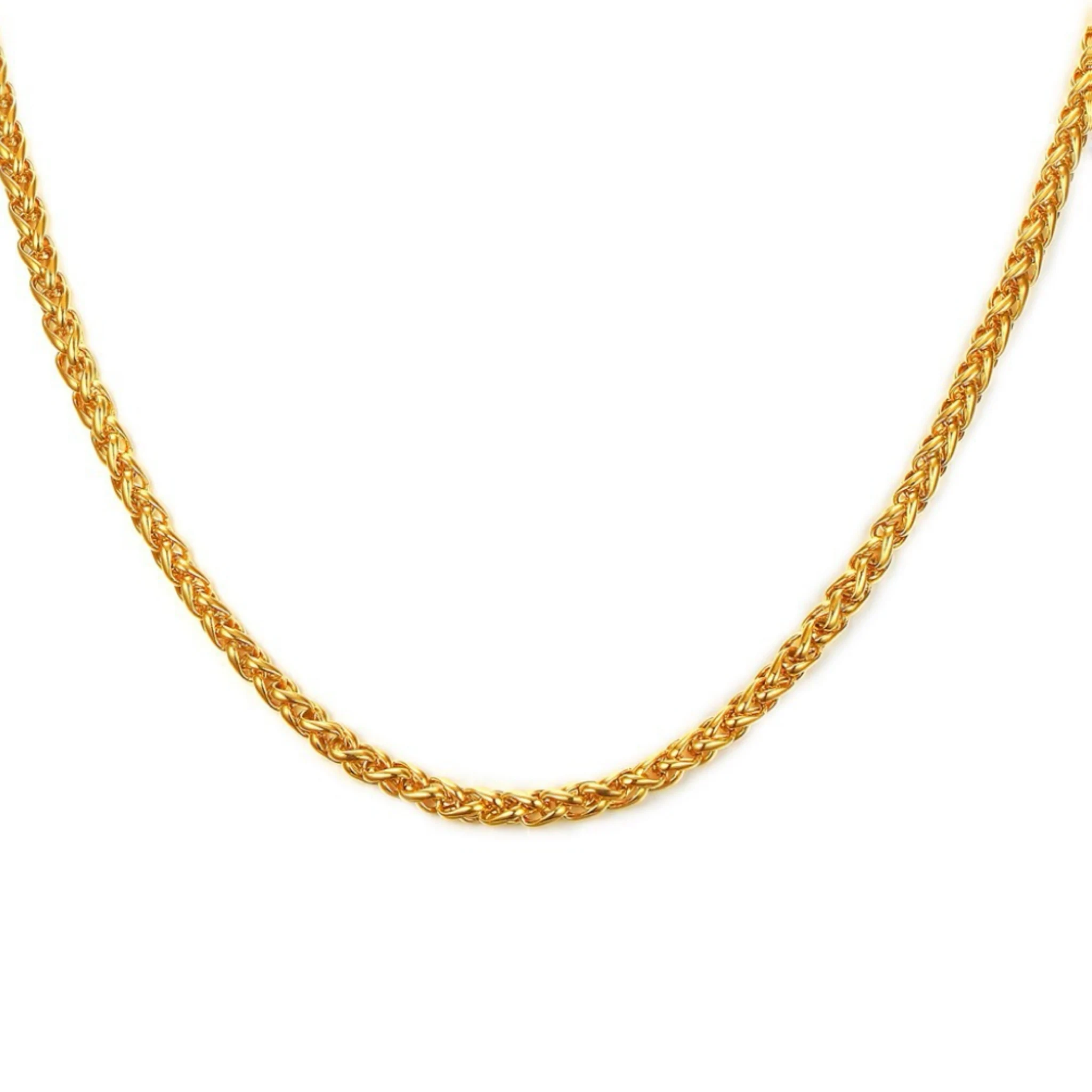 Europe And America Stainless Steel With Chain Gold Plated Keel Chain Necklace Hip Hop Personality Necklace